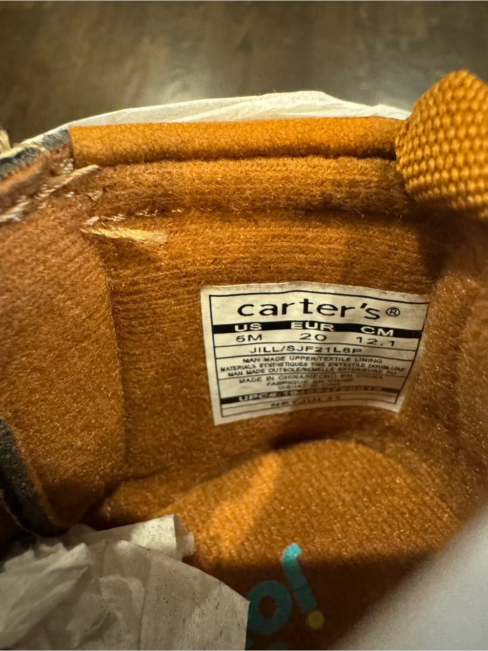 Carter Toddler Fringe Ankle Boots in Tan for Walker ( NWT)